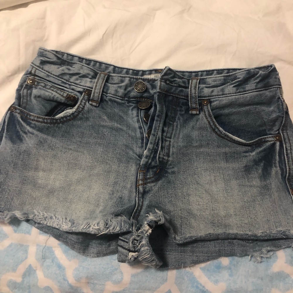 Free people denim shorts